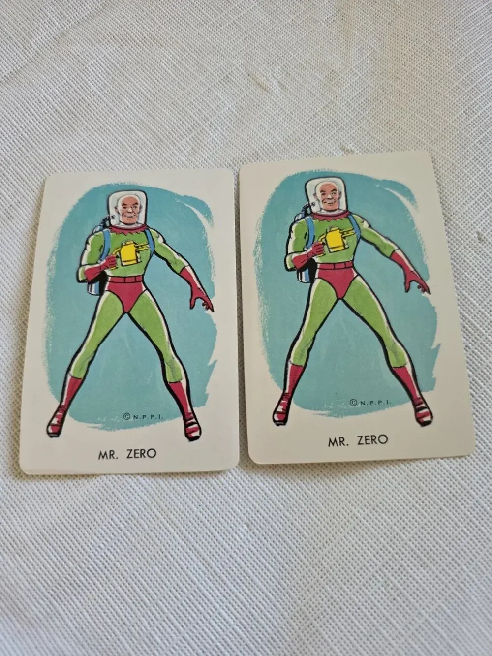 1966 Whitman Batman Mr. Zero Playing Cards Lot of 2 Vintage NPPI